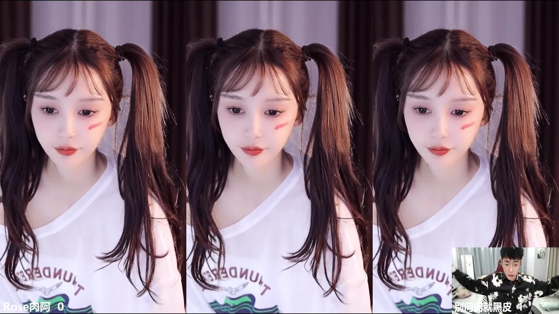 斗鱼主播【Rose肉阿】高价定制 情趣丁字疯狂揉胸欢音坐莲 漏毛艳舞【100V】 (61)