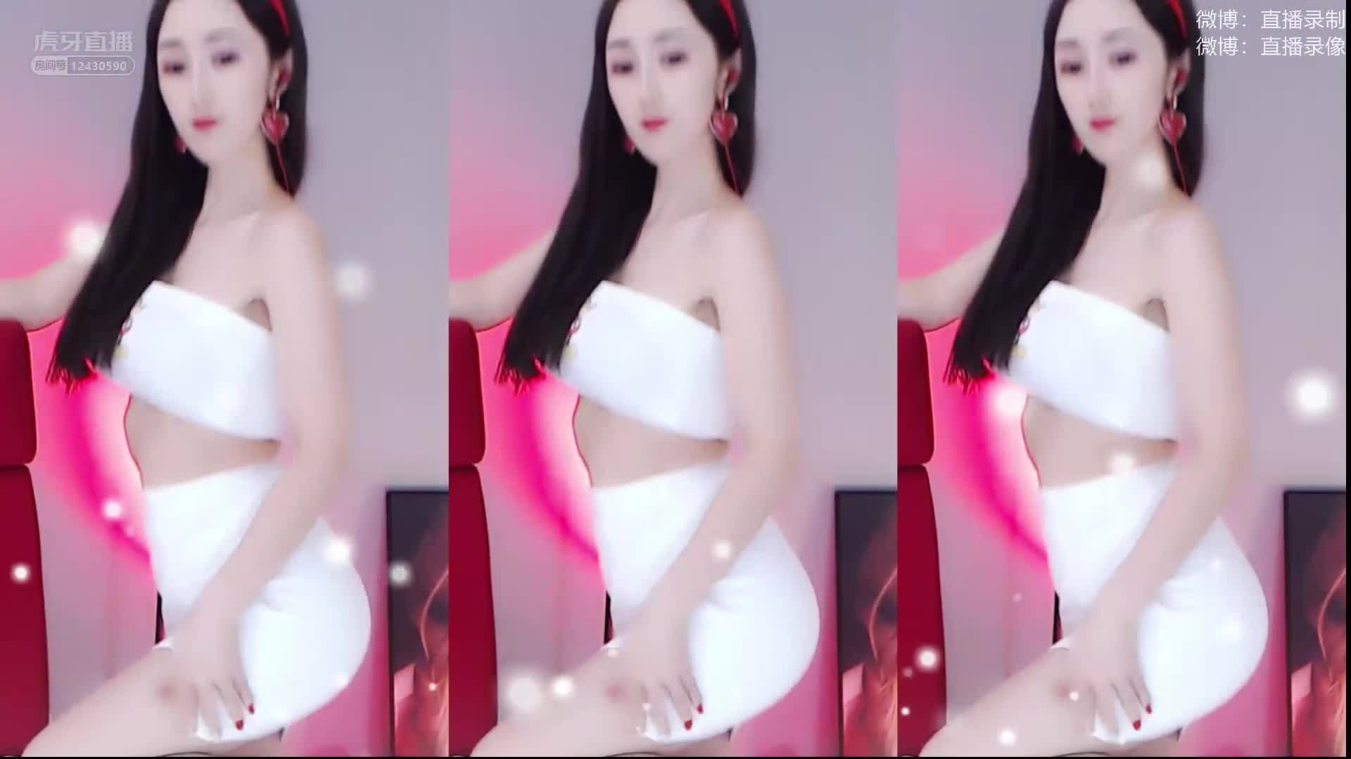 绝品大骚鸡！虎牙（朴允星）热舞录制视频 漏逼漏奶福利订制视频【49V】 (11)