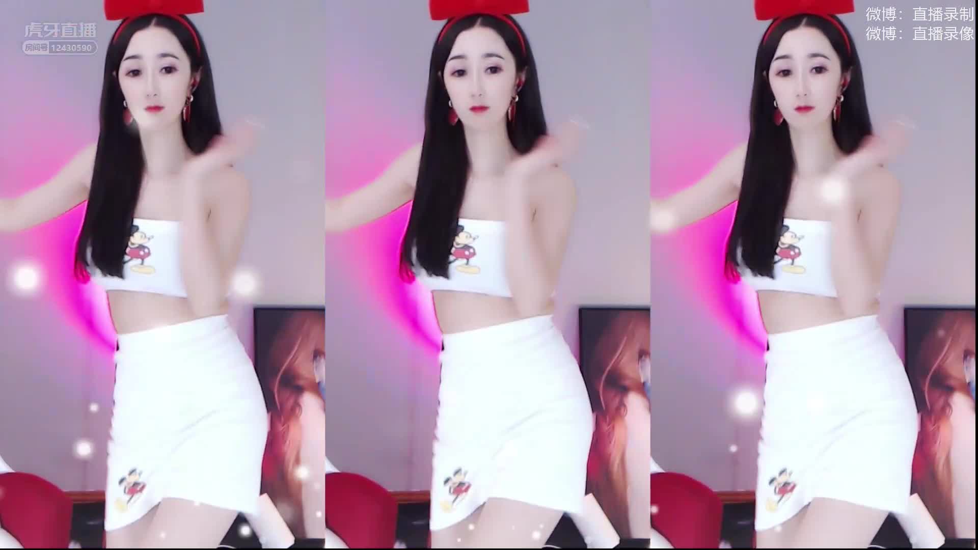 绝品大骚鸡！虎牙（朴允星）热舞录制视频 漏逼漏奶福利订制视频【49V】 (10)