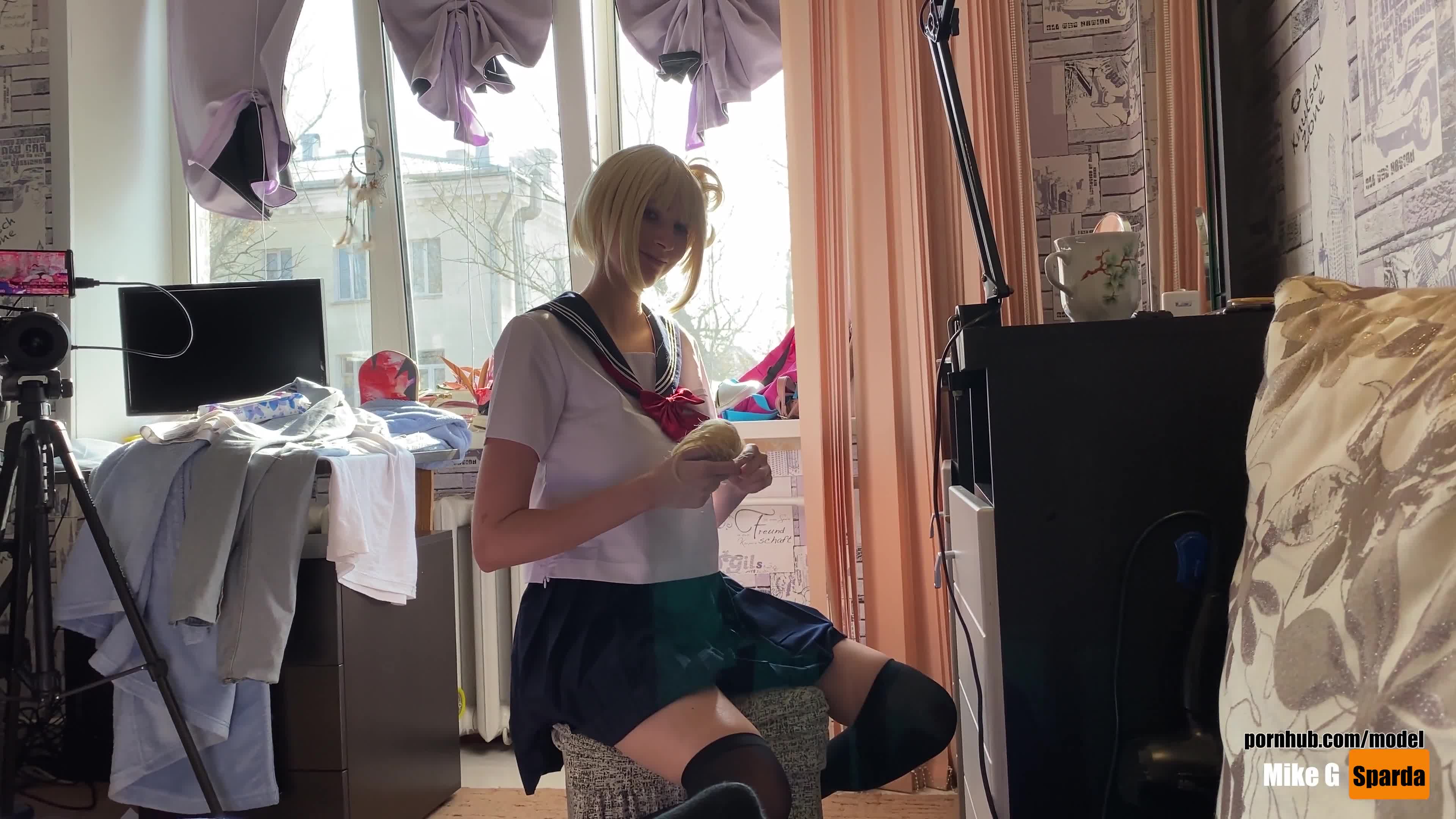 p站拥有绝美木瓜奶、全身雪白的MikeGSparda与男友口交，做爱视频合集 [ 57v] (9)