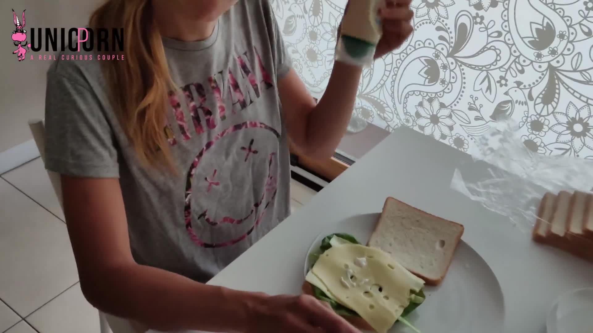 CUM ON MY CHEESE SANDWICH ｜ my meal need protein ｜ MAYO is FINISH STEP SISTER MILKS ME ｜ FOOD PLAY (ph5f25fca284633)