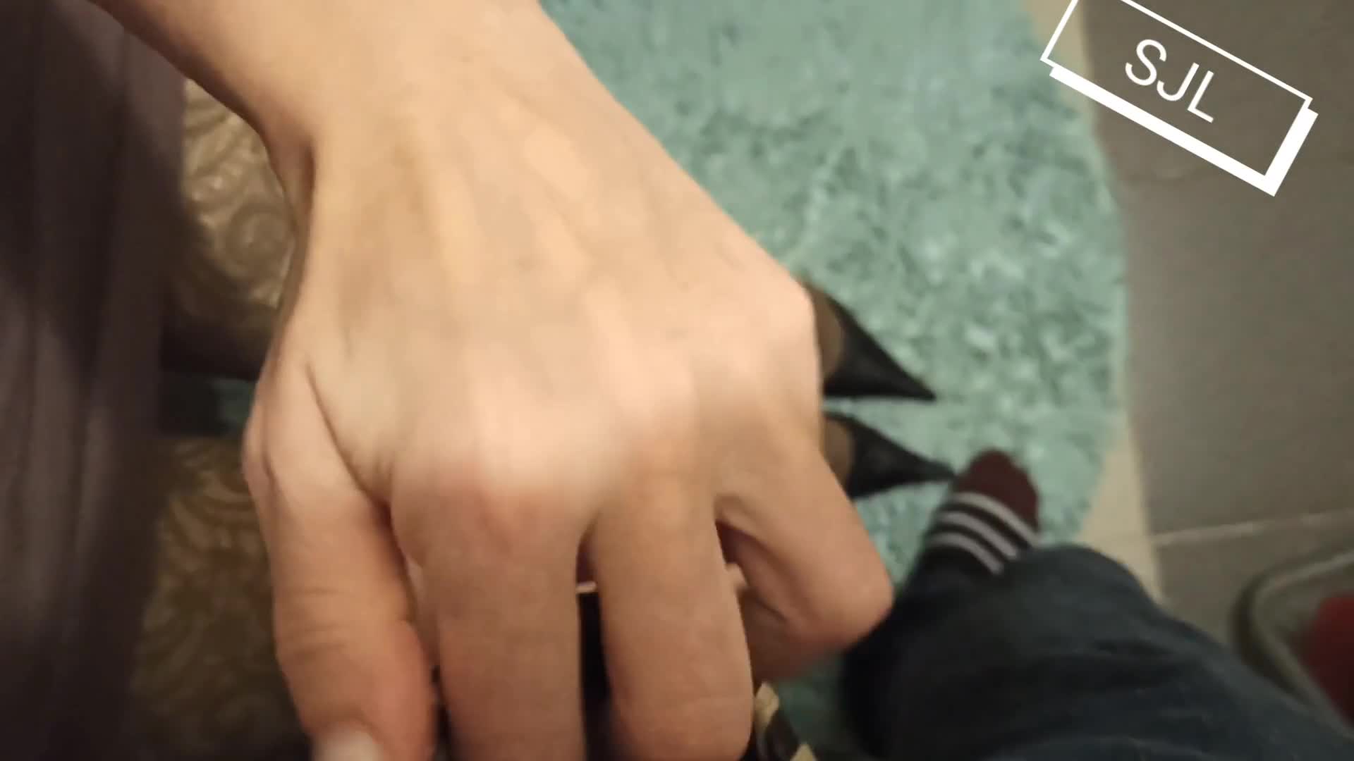 Wife sweetly jerked off with shoes (ph61767e2402089)