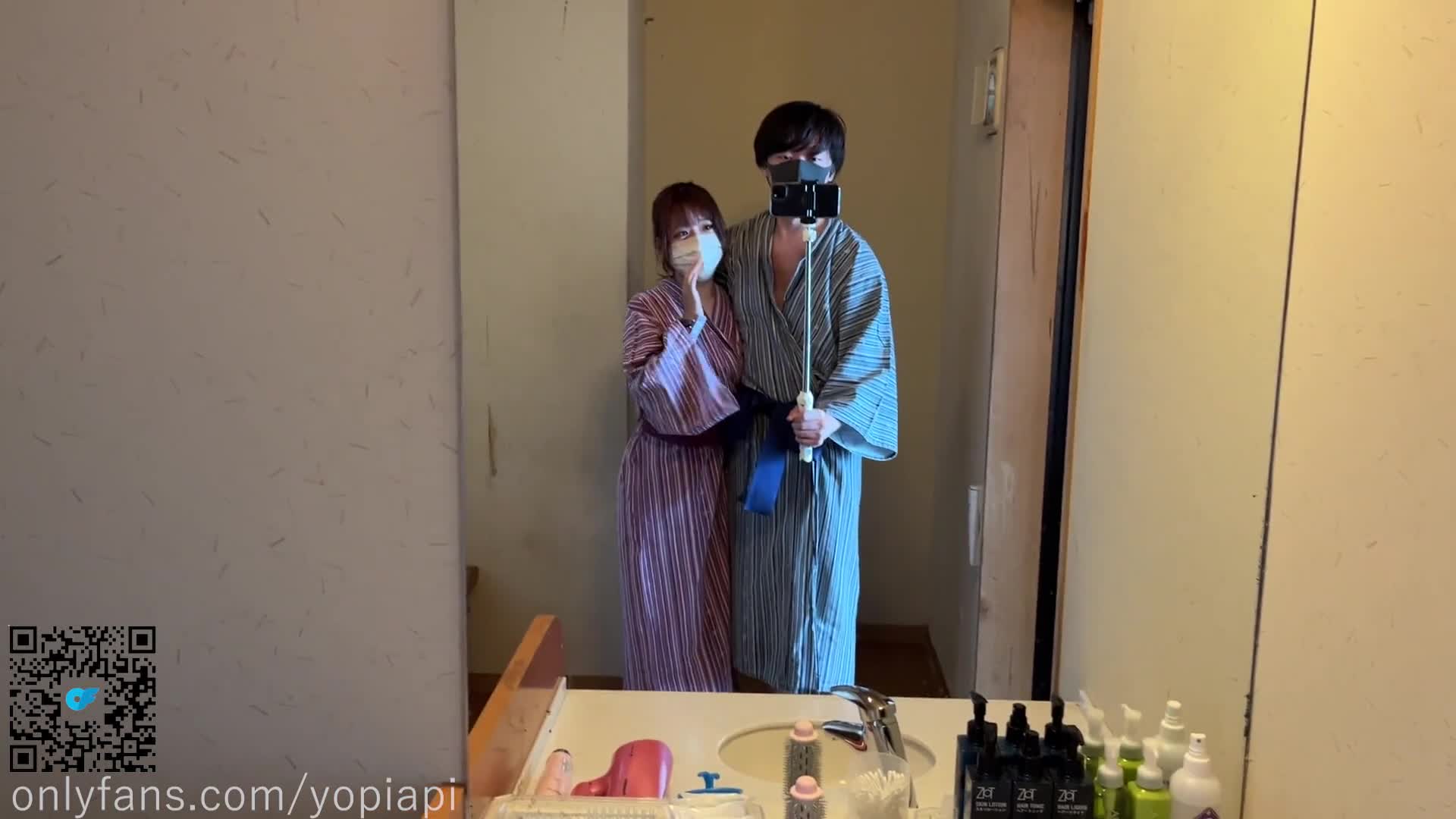 【個人撮影】プライベート温泉でいちゃいちゃハメ撮り！濃厚顔射えっちでイキ狂う元アイドル彼女　日本人_かわいい_素人_キメセク_流出_巨乳_ギャル_主観_中イキ_SEX_バイブ_同人av_パイパン