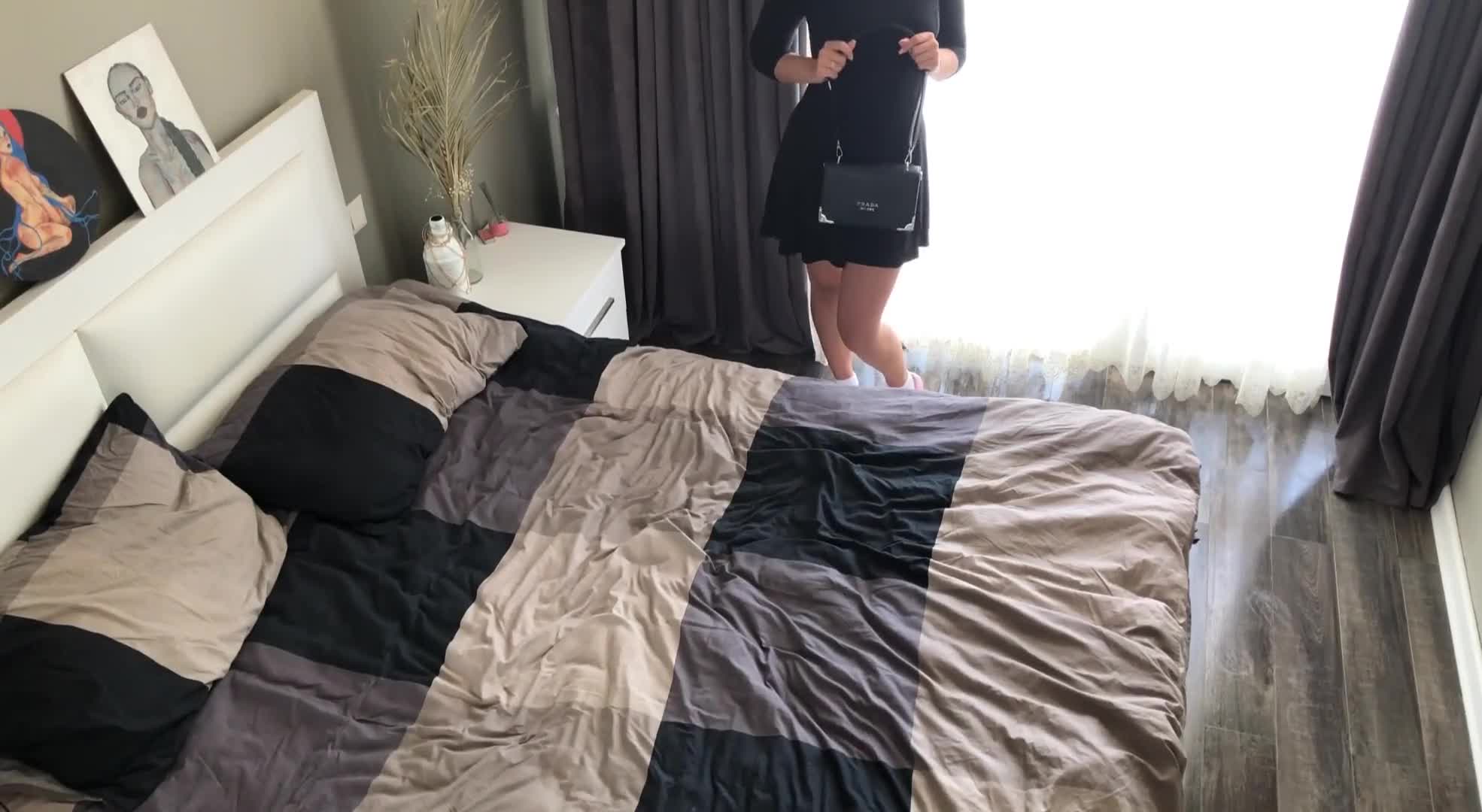Hot maid didn't clean the house on time and had to pay with her pussy