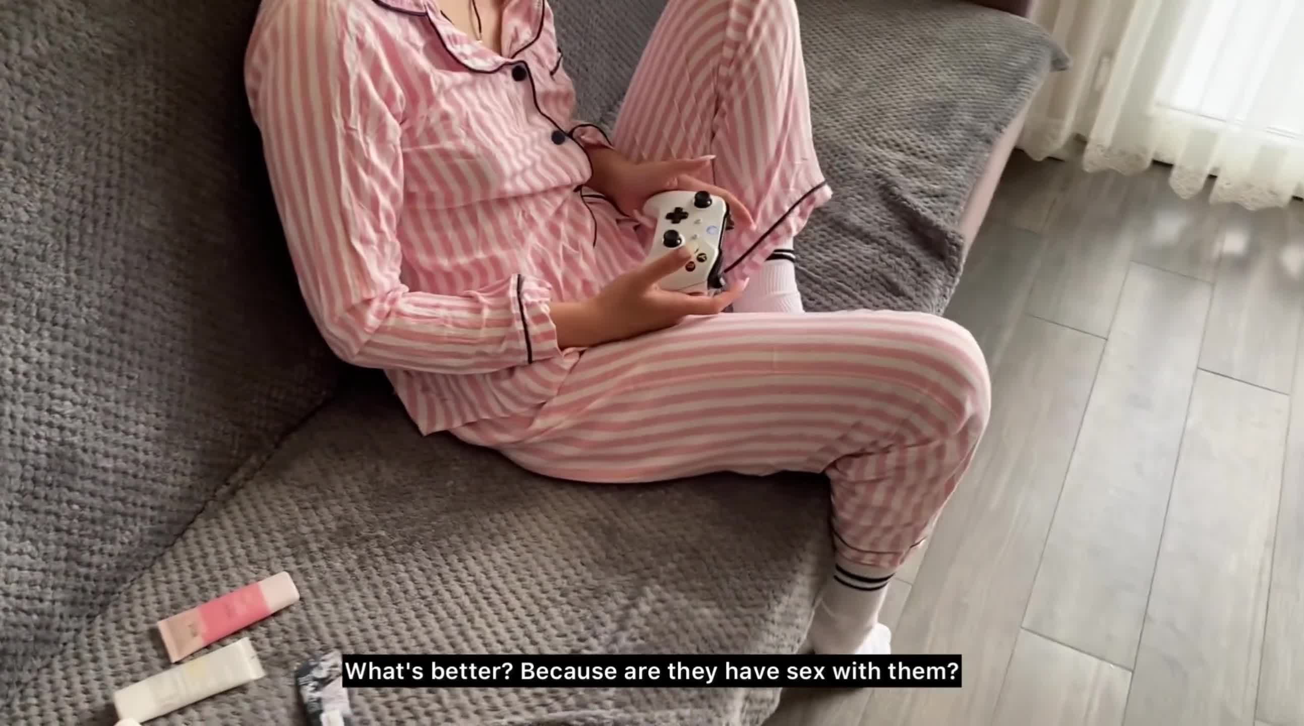 Step sister showed her brother how to fuck