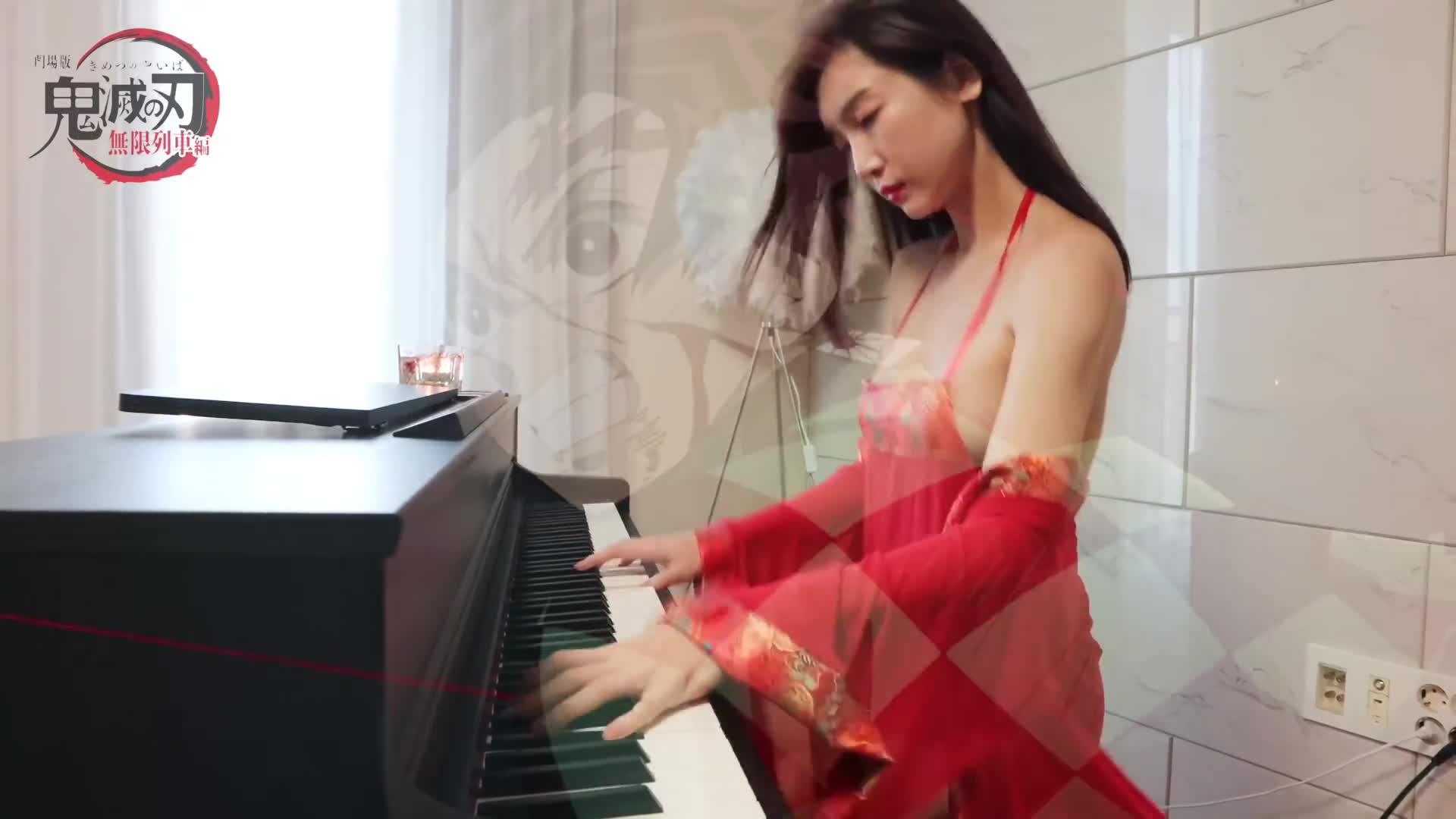 4k Demon Slayer Mugen Train OST 귀멸의 칼날 무한열차 [ 불꽃炎 Homura ] 피아노커버 piano cover ピアノ