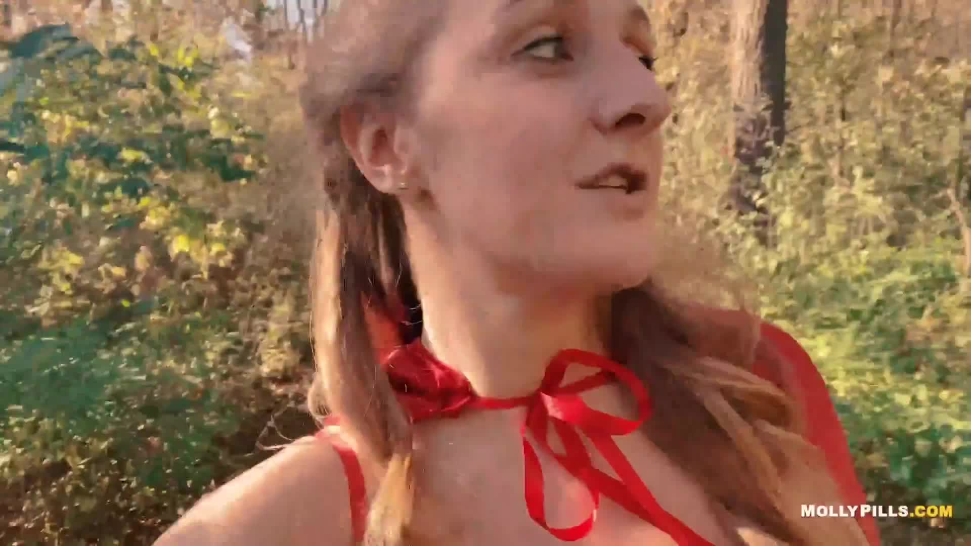 Red Ridinigwood Caught and Fucked By Stranger in Woods - Molly Pills - Cosplay Creampie POV 4K (ph5f97b06fc99f3)