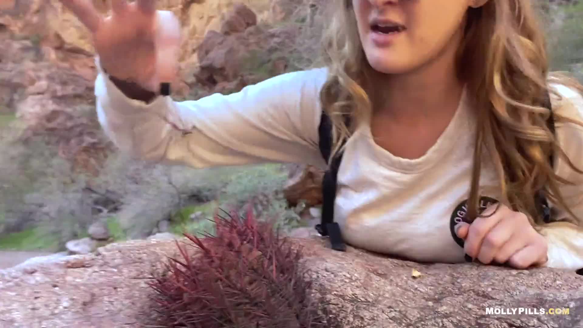 Public Pussy Play with Molly Pills and Katie Kush - Horny Hiking POV (ph5e580ab4d11f3)