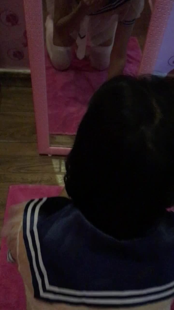 18羞耻透明水手服镜子前KJ PP 5分（40）