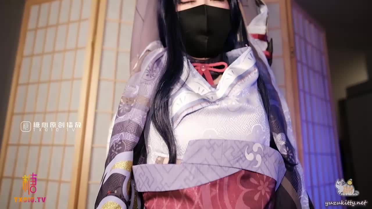 最新极品嫩鲍超人气网红女神▌柚子猫▌COS雷电将军的嫩穴玩法之来自深渊的中出掰腿羞耻展示淫靡嫩穴