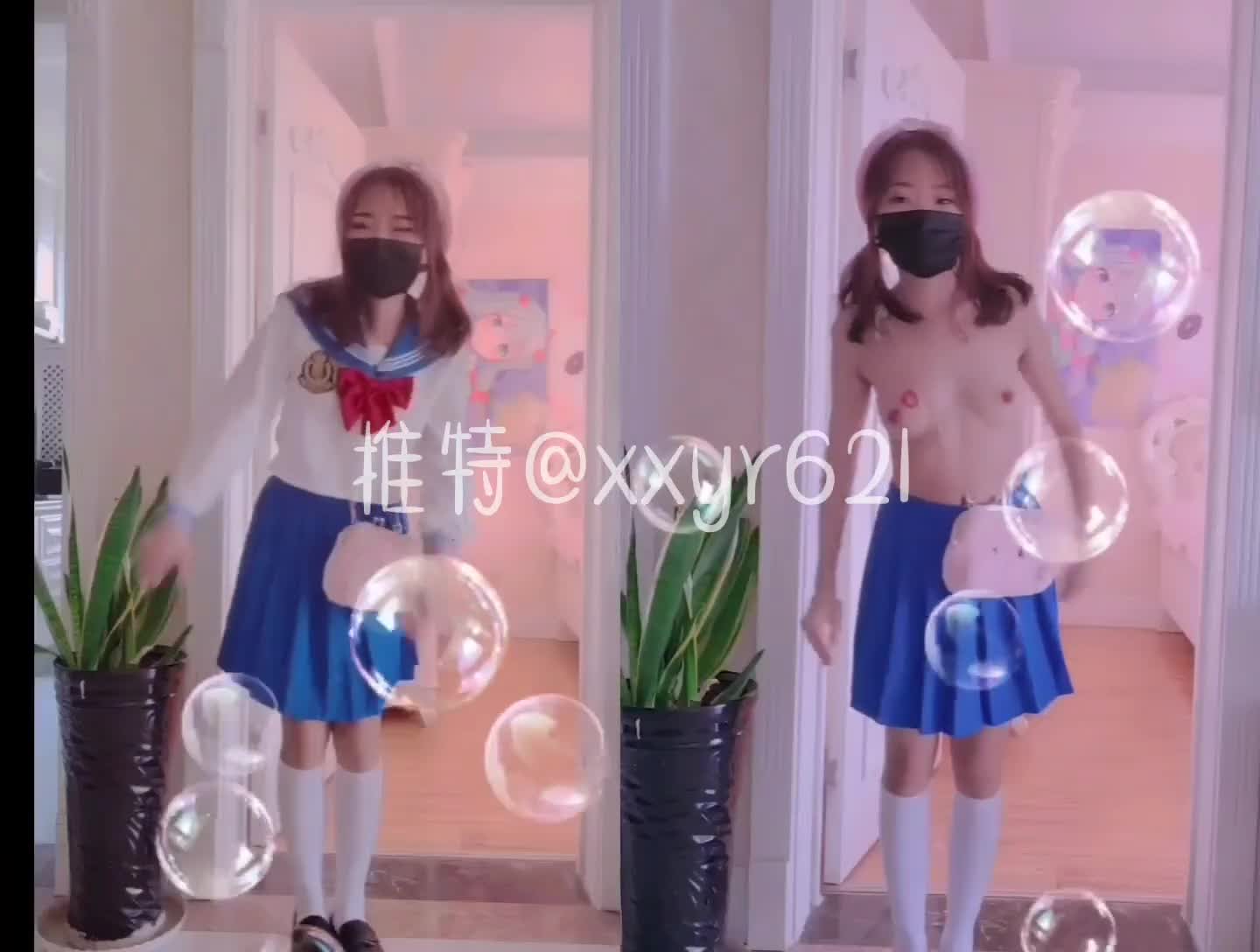 日系可爱舞蹈分屏