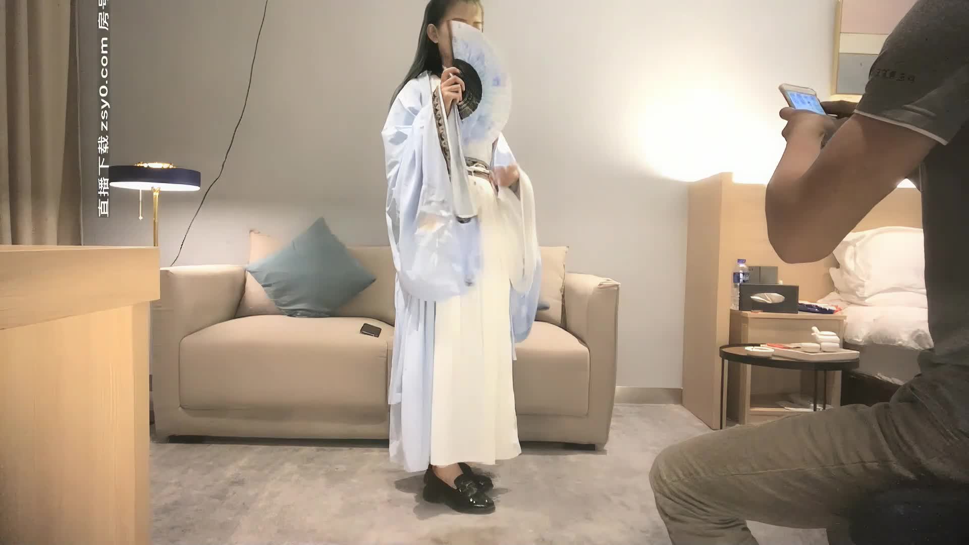 [u3c3.com]【ai高清2k修复】2020-9-14 91沈先生汉服萌妹子啪啪，抬腿抽插搞完休息换上jk装再第二炮