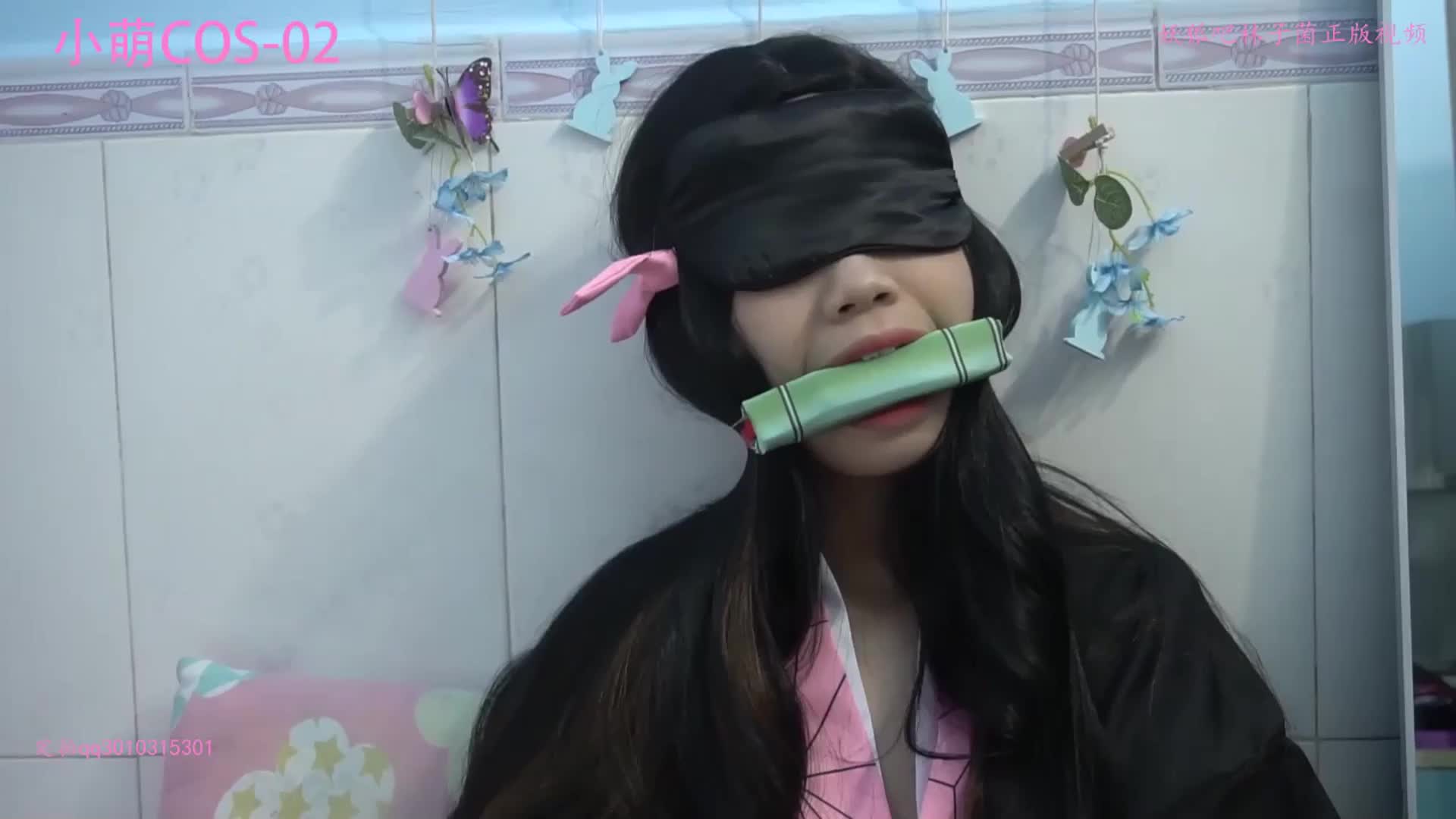 ri.bi@XIAOMENG015 COS系列2啦！炮机出击！竹子丝袜堵嘴，离开放置