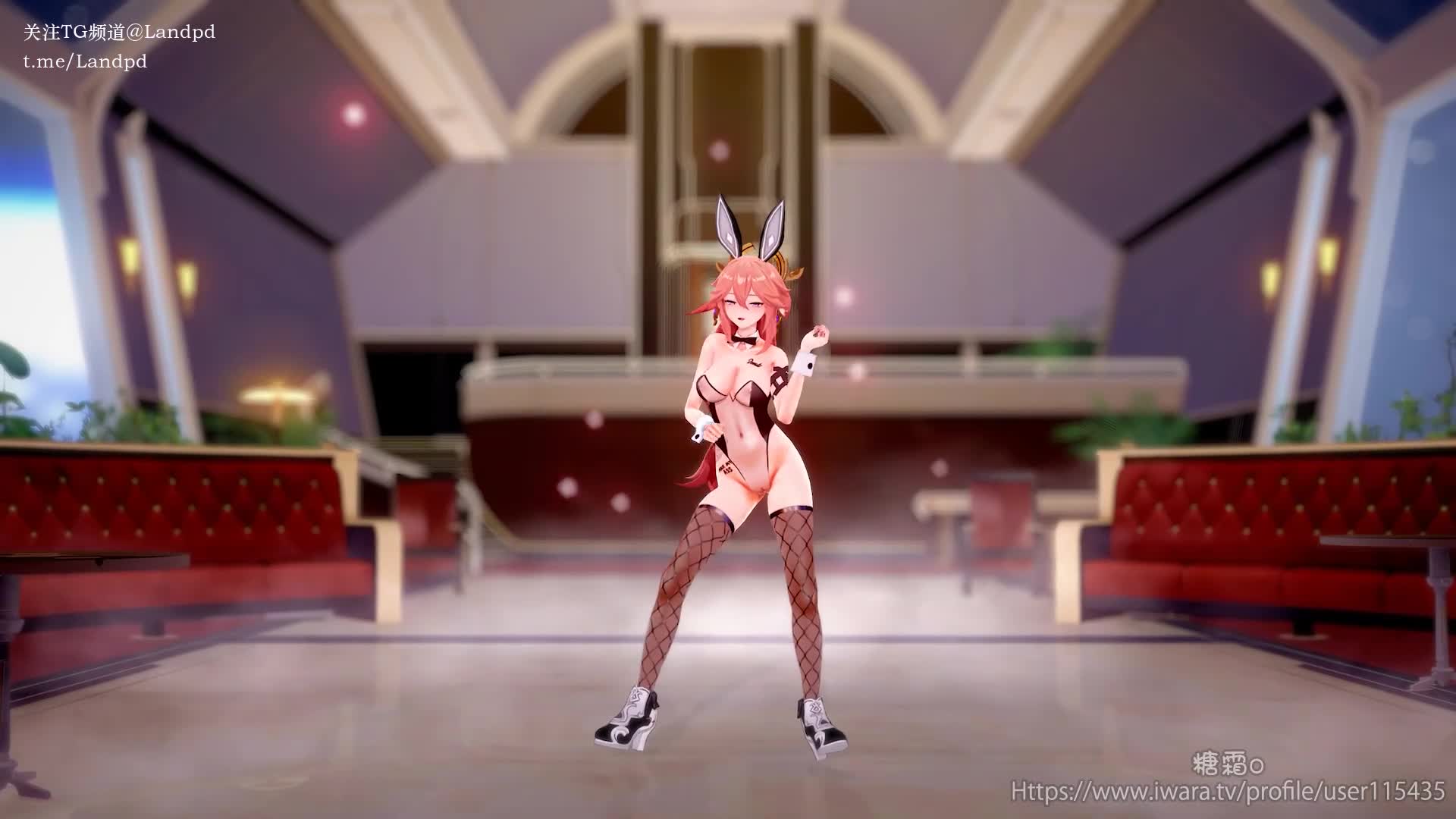 #糖霜o #原神 #八重神子 #舞啪 #骑乘 #双重插入 #内射