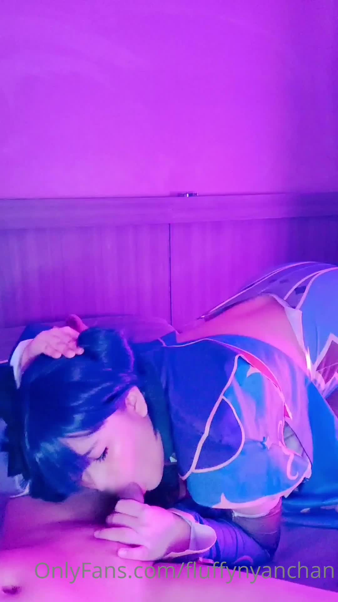 #Nyanchan #原神 #莫娜 #福利姬 #白虎 #口交 #后入 #坦克