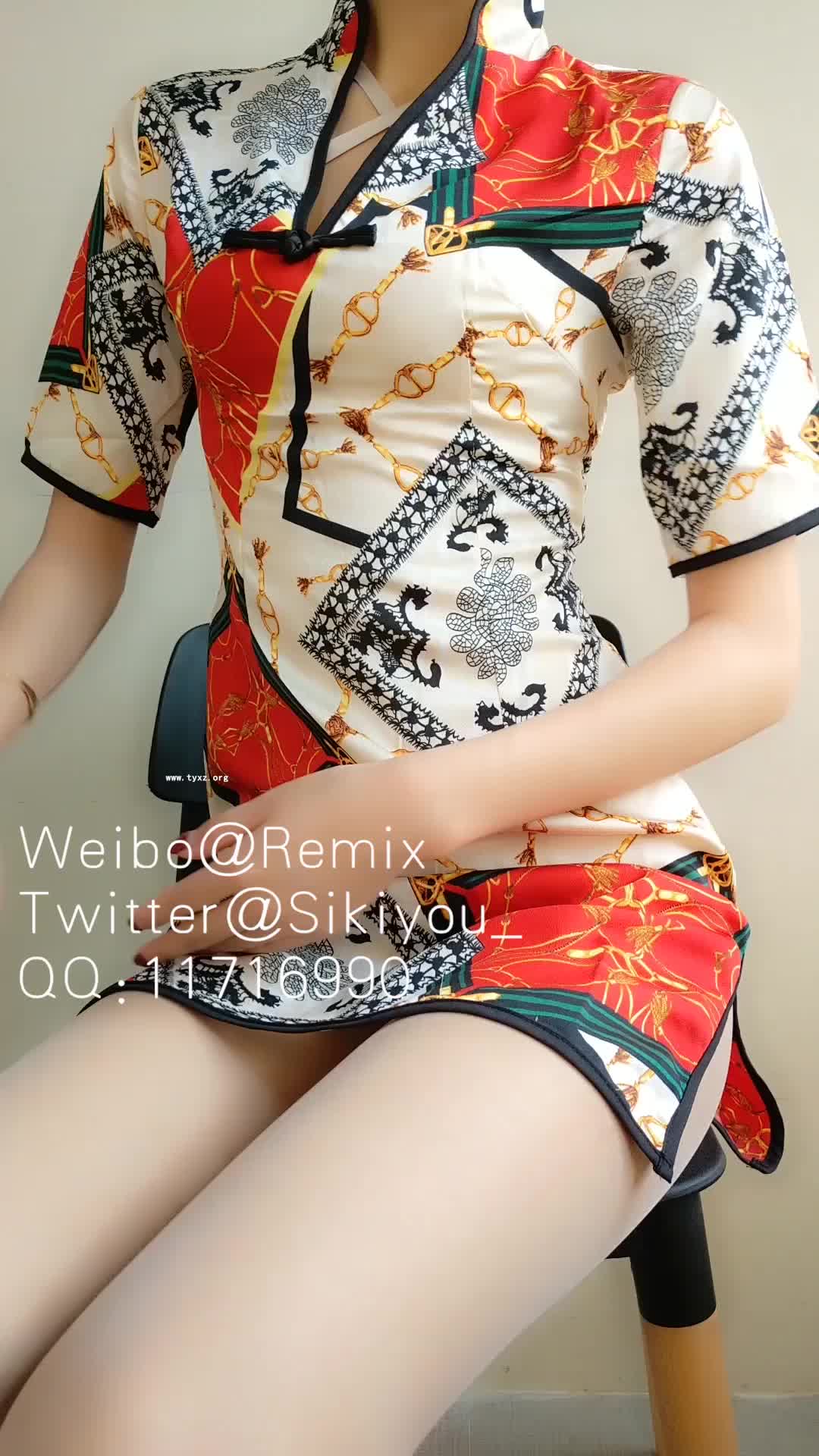 #草莓味的软糖 #cosplay #旗袍 #自慰 #肉丝