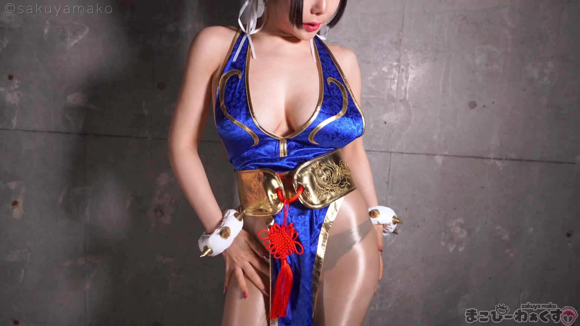 2048.vip-12月新品，Fansly阿黑颜博主【sakuya_mako】COS春丽不知火舞调教骑乘口交啪啪